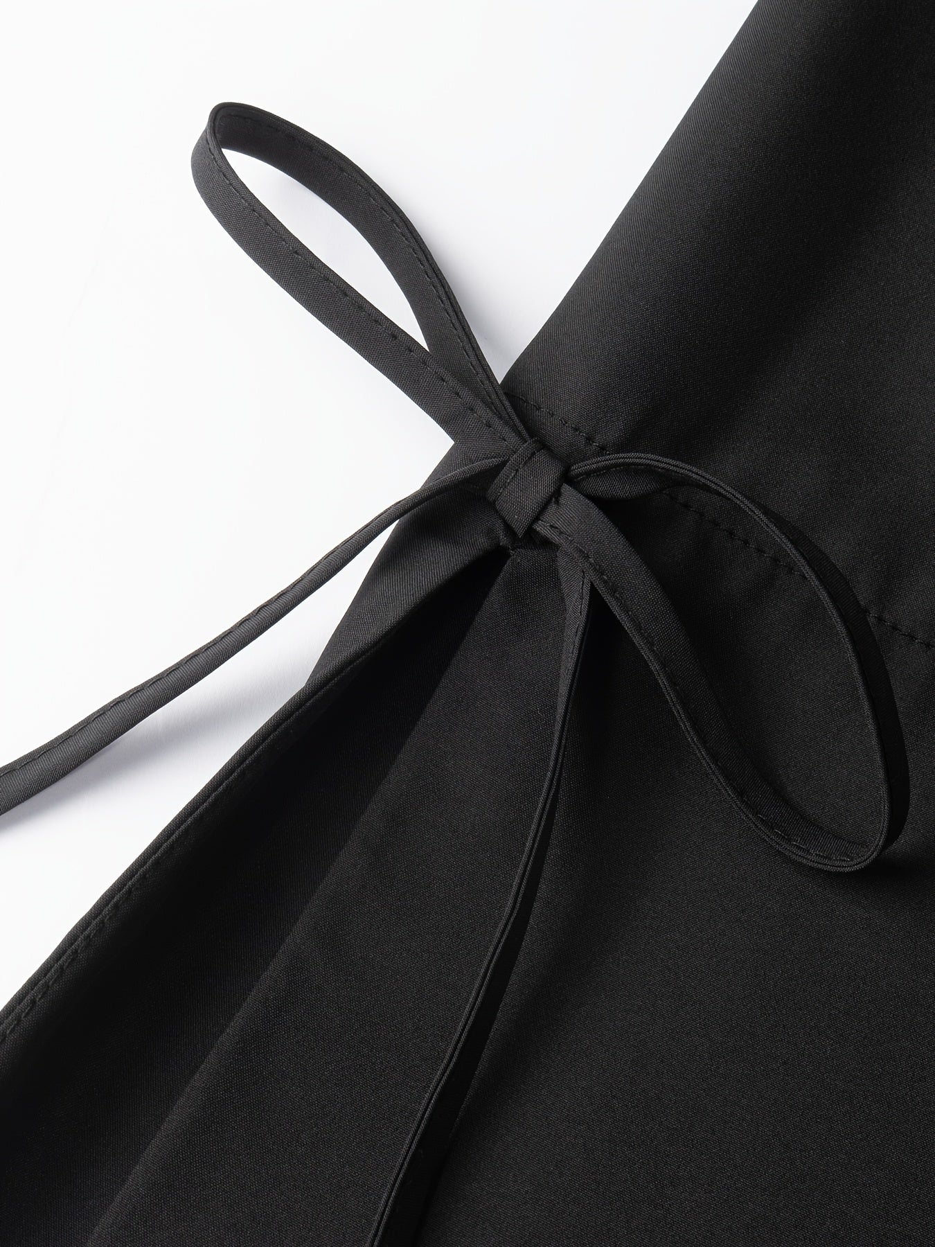 /Unisex Black Abaya Robe - Full-Length Islamic Dress with Adjustable Lace-Up Hooded Collar, Long Sleeve Traditional Muslim Gown for Hajj, Ramadan & Daily Wear - Machine Washable Loose Fit (No Stretch)