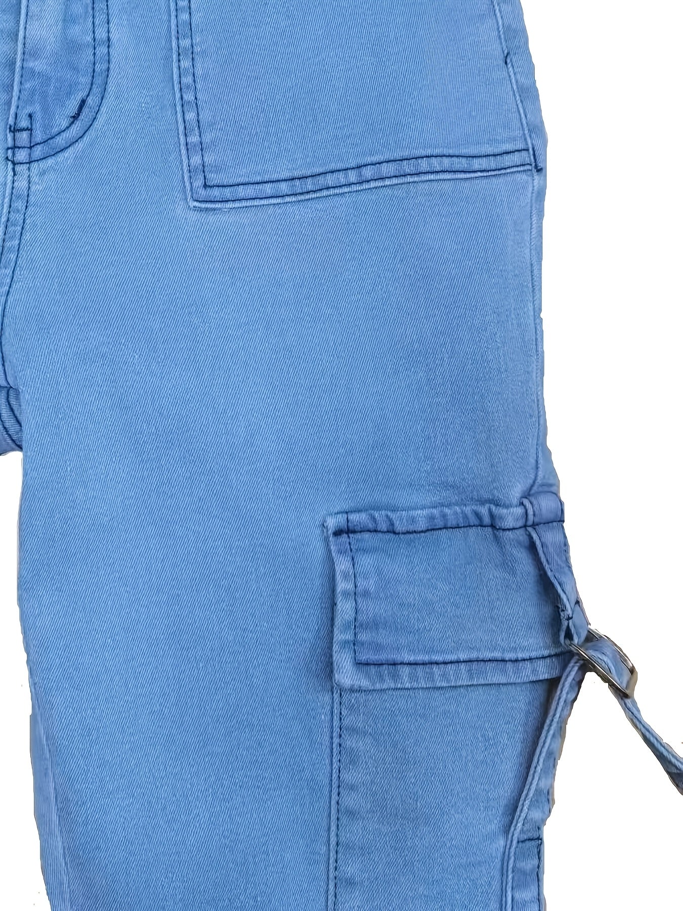 25AW Women's Plus Size Stretch Retro Versatile Casual Fashion Elegant Mid-Rise Multi-Pocket Machine Washable Durable Multi-Functional Slim Fit Cargo Skinny Jeans Street Style