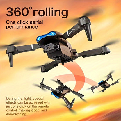 E99 Drone with One-Click Takeoff, 360° Flip & Navigation - Foldable Wings, 50M Altitude, 4M/S Speed, 6-8Min Flight Time, Outdoor Adventure Drone with Remote Control, Durable & Portable Design