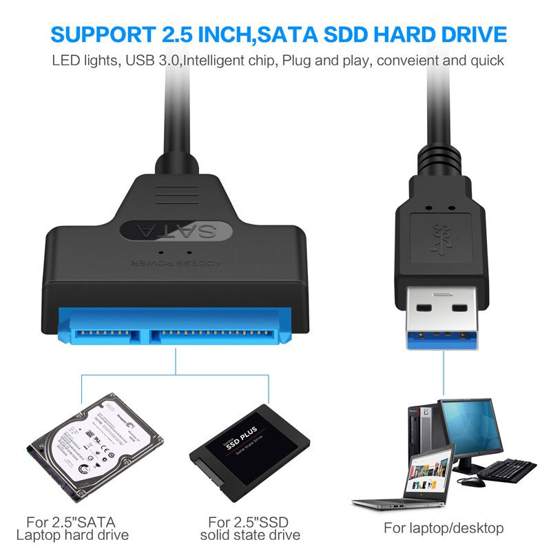 SATA Easy Drive Cable 2.5-inch Hard Disk Cable USB3.0 to SATA Easy Drive Cable SATAIII