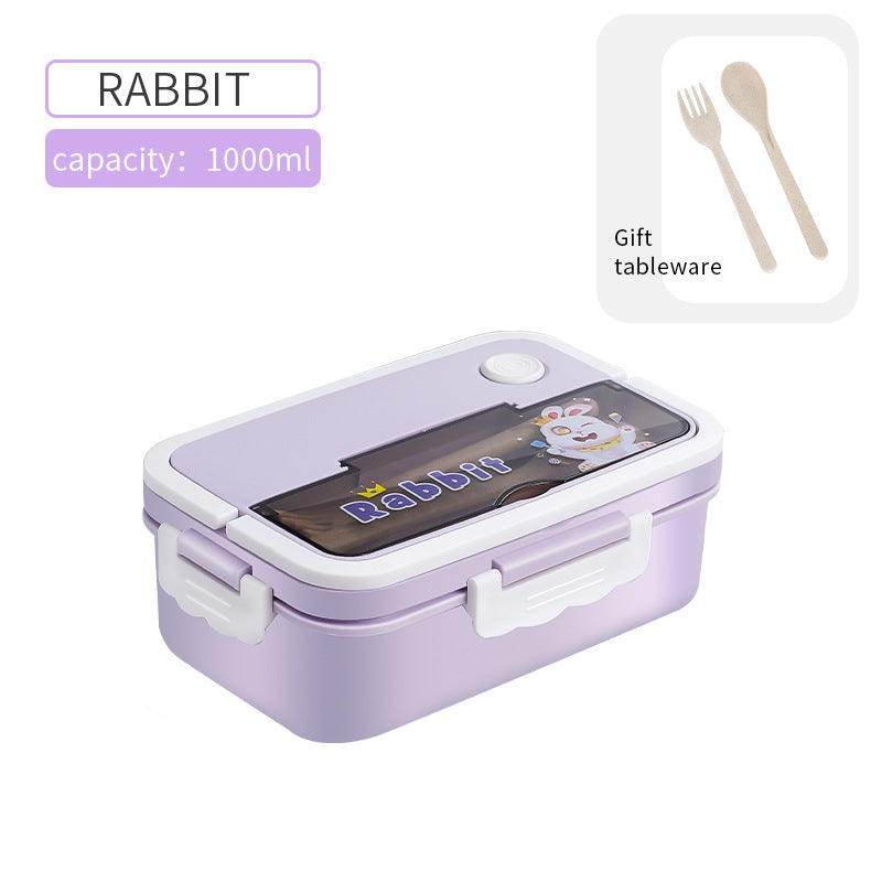 Cartoon fashion leak-proof sealed microwaveable lunch box lunch box lunch box