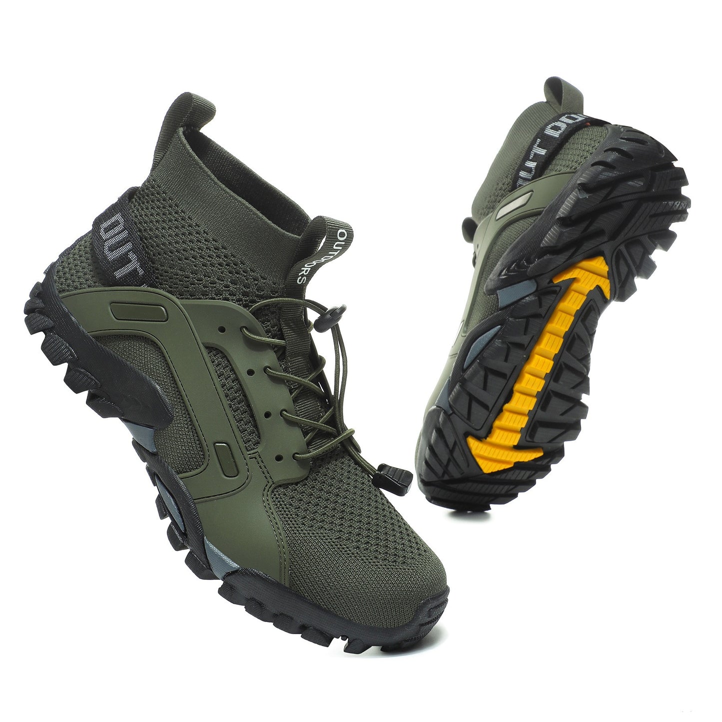 Outdoor Mountaineering Shoes Men's Large Size Hiking Shoes Outdoor Leisure Sports Mountain Hiking Fishing Sets Foot Wading Shoes