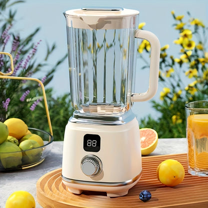 [USB Rechargeable] NIJ Small Home Fruit Juicer, 7, 4V Mini Ice Crusher With LED Display Mixer, USB Rechargeable Portable Blender For Smoothies And Shakes, Fresh Juice - Compact Juicer For Instant Nutrition