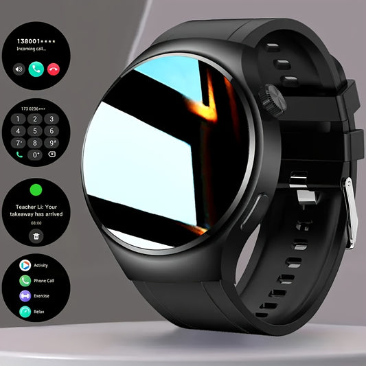 ERUN Watch 4 Pro Smart Watch for Men with Wireless 5.0 & Wireless Calling, 1.5” HD Touchscreen, Compatible with iPhone/Android, Step Counter, Calorie Tracker, USB Rechargeable, for Android///Epic/Positioning - Ideal