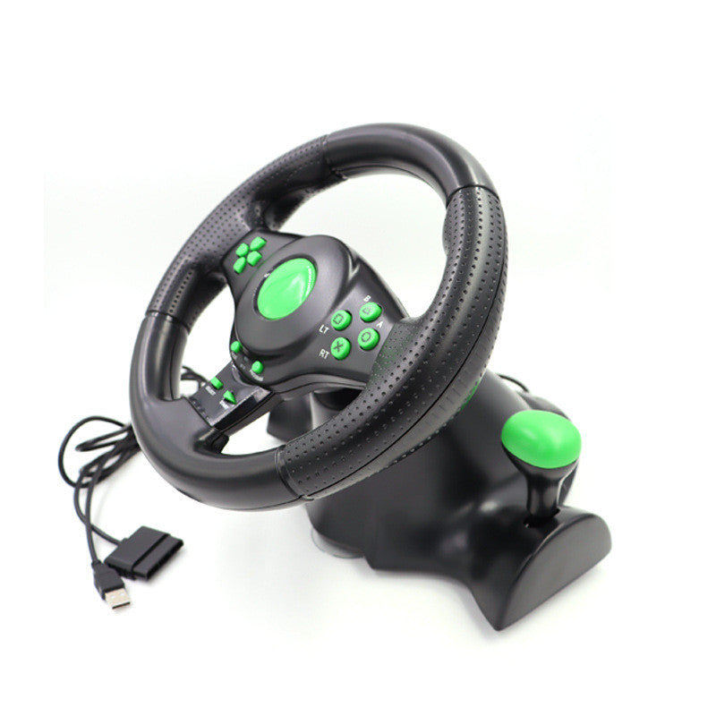 Game Console 4 In 1 USB Vibrating Steering Wheel