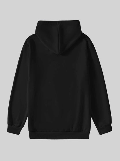 Men's NEW YORK Letter Print Hoodie, Casual Pullover Sports Sweatshirt, Fashionable Hooded Top
