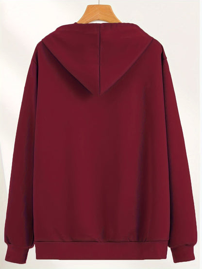 Men's NEW YORK Letter Print Hoodie, Casual Pullover Sports Sweatshirt, Fashionable Hooded Top