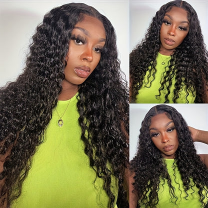 Wear And Go Glueless Wigs Human Hair Pre Plucked Pre Cut For Beginners Water Wave Lace Front Wigs Human Hair 4x4 Lace Frontal Water Wave Wig Human Hair Wigs For Black Women 50.8 cm