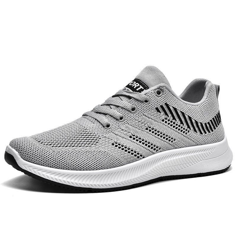 Men's soft soled comfortable running casual shoes Flyknit sports shoes Men's casual shoes