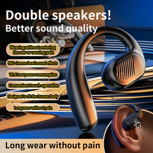 Business Sports Single Side Bluetooth Earphones New Car Mounted Bluetooth Earphones Wireless No In Ear Long Battery Life