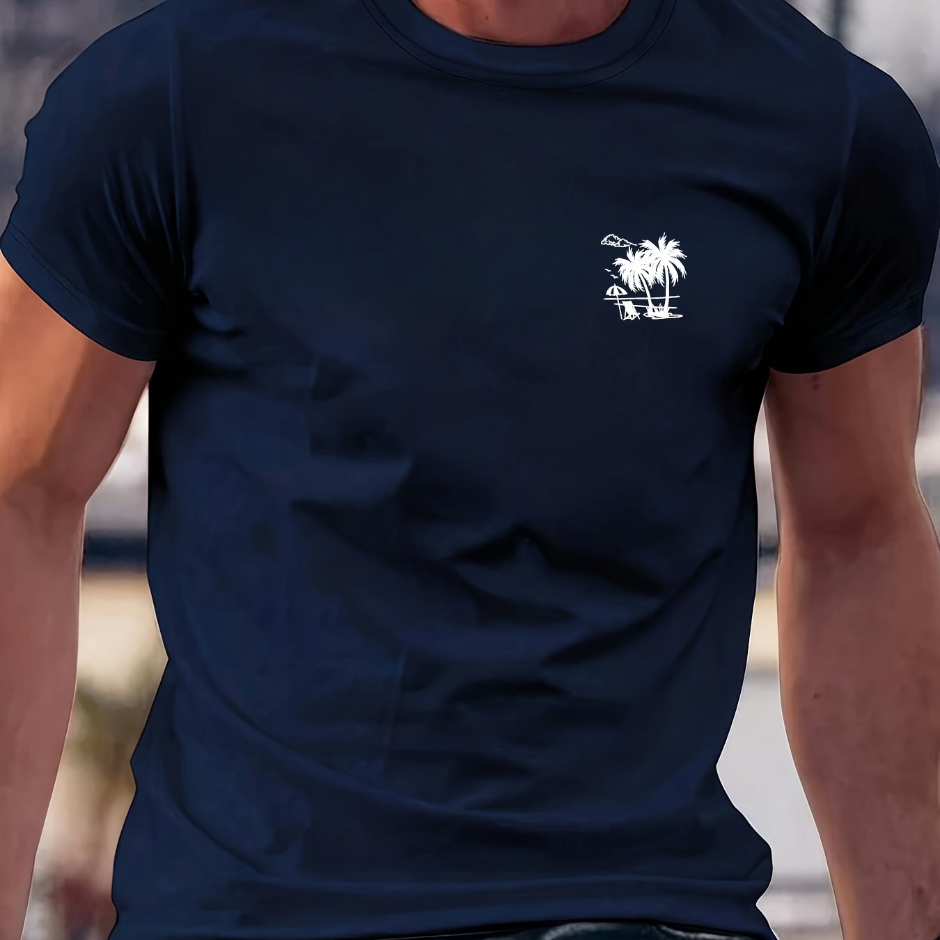 Men'S Heavyweight 210gsm 100% T-Shirt - White Crew Neck Casual Everyday & Formal Tee - Soft Breathable Fabric for Beach, Office, Parties - Minimalist Everyday Essential Wardrobe Staple, Beach T Shirt, Party Attire, Simple Des