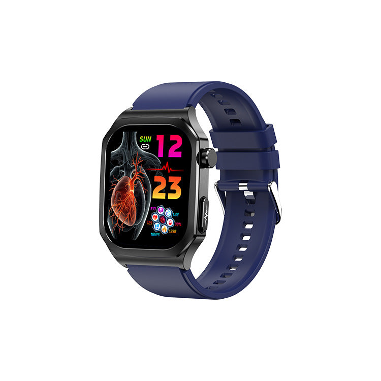 et280 smart watch Bluetooth call ECG non-invasive uric acid blood lipid SOS heart rate blood oxygen monitoring