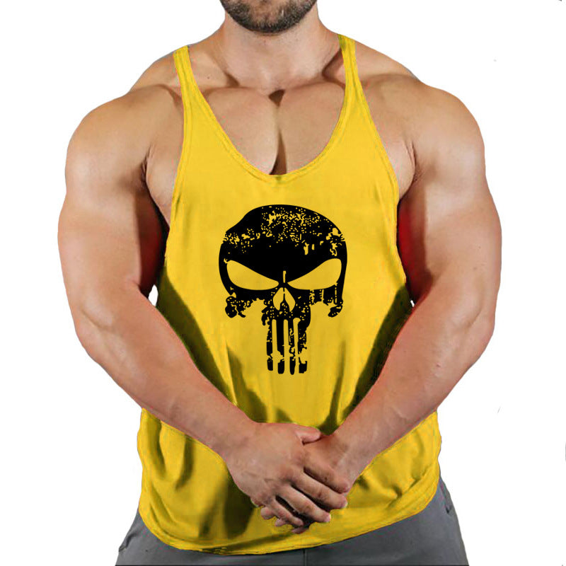 Fitness vest men's loose sleeveless T-shirt sports clothes camisole sports training top