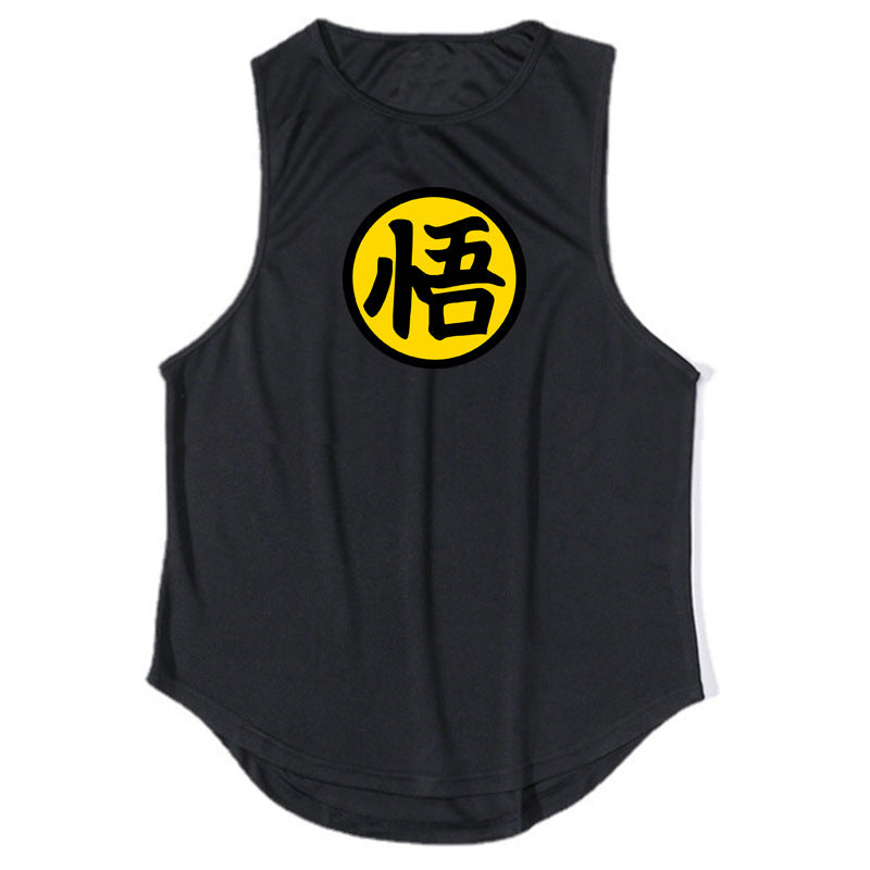 Men's running and fitness vest summer quick drying training suit sleeveless camisole base shirt