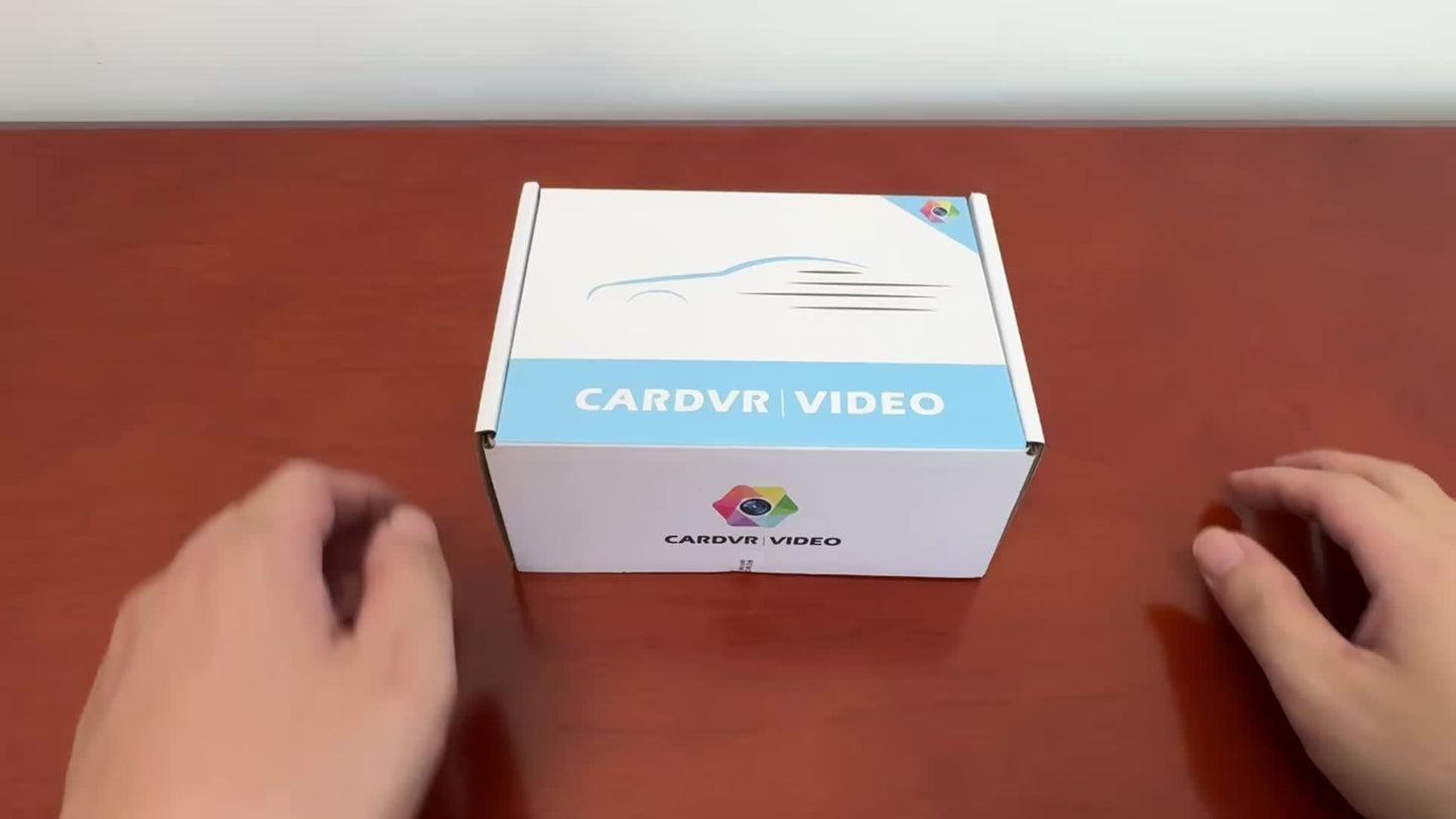 Car Dashcam with Dual Lens 1080P+720P HD Night Vision, WDR, Motion Detection, 140° Wide-Angle, Loop Recording, Parking Monitoring, Optional 32GB Card