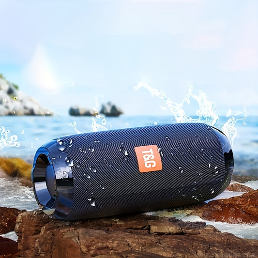 TG117 Portable Wireless Stereo Speaker System - Twin Speaker TWS Technology, Built-in Mic for Hands-Free Calls, FM Radio, TF Card & USB Playback - Perfect for Travel, Outdoor Adventures, and Indoor Entertainment