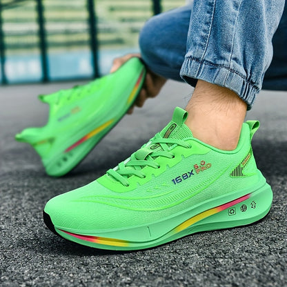 Men's Running Sneakers – Lightweight and Breathable, Soft Cushioned Outsole for Road & Trail Use Multi-Functional Non Slip Shoes Suitable for Marathon Triatlon Off-Road Cycling Gym Aerobics Hiking Mountaineering Daily Wear