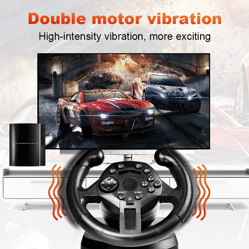 Mini Ps3/PC all-in-one racing steering wheel