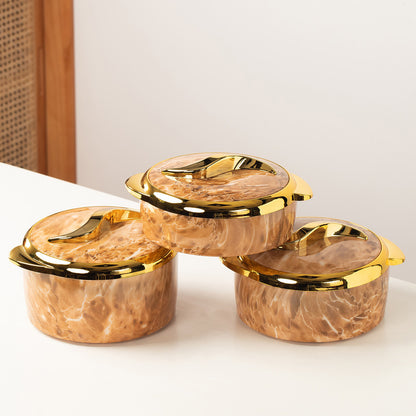 3-Piece Insulated Food Container Set (1.5L, 2L, 2.5L) - Ideal for Ramadan Celebrations, Weddings, Family Gatherings & More