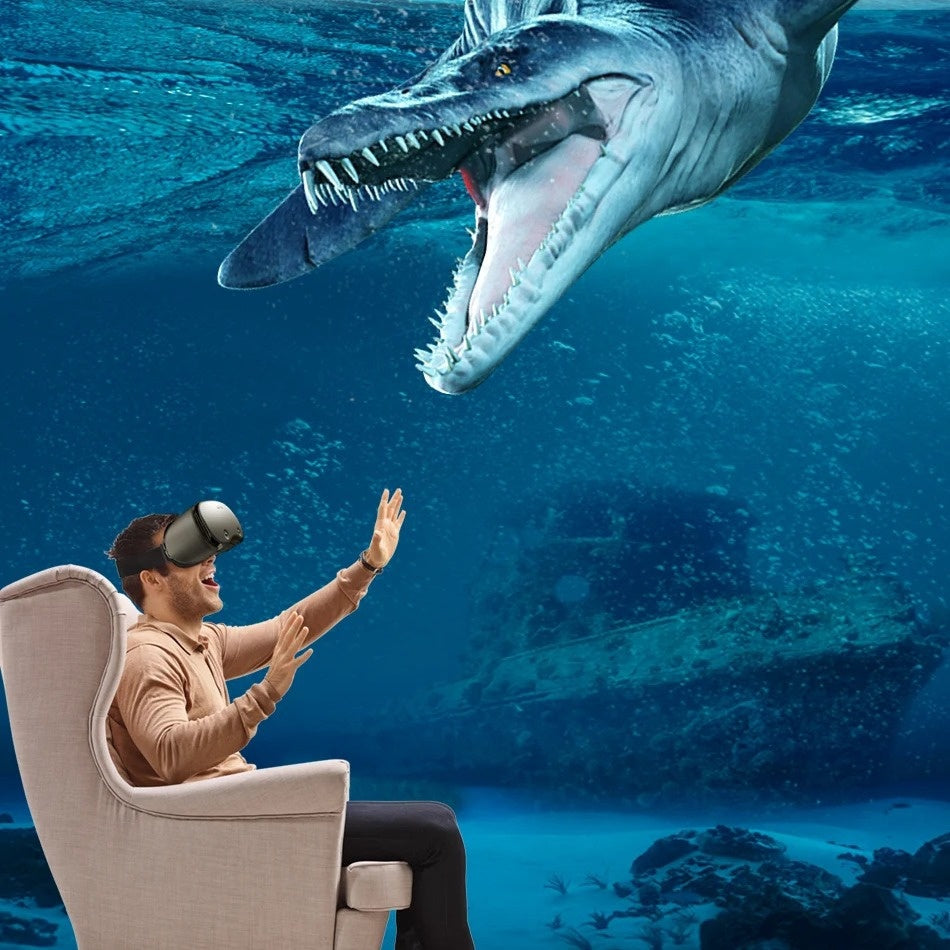 Surprise Gift: VR Glasses for Smartphones - 3D VR Headset with Adjustable Headband & Lenses, No Charging//Electronics, Compatible with iPhone/, PC/PS4/ Switch, Ultra-Realistic Private Cinema Experience, Plug & Play, Ideal for