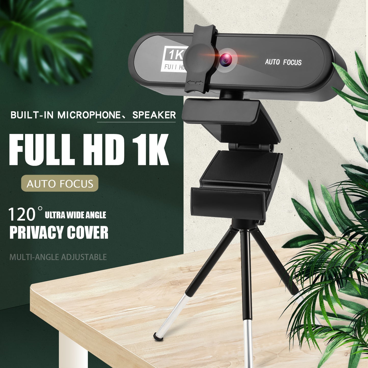 4k Beauty Auto Focus 1080p Computer Camera 8K Network USB Live Webcam 2K Drive Free