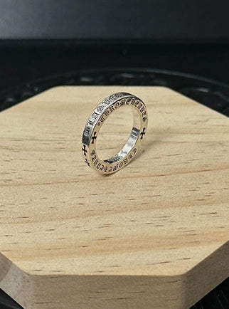 Vintage Silver Cross Men's and Women's Ring