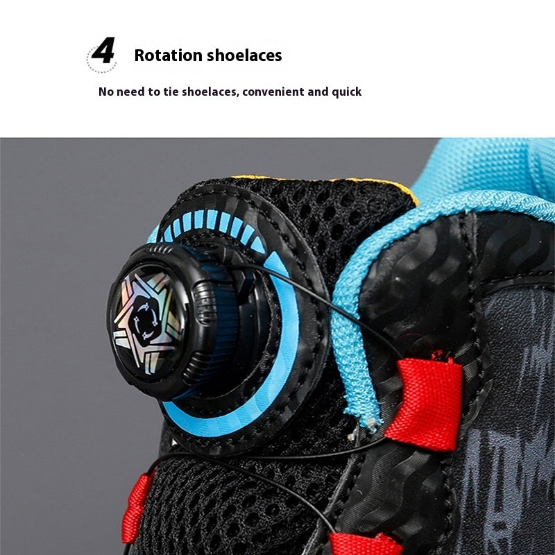 Cushion Basketball Rotating Button Running Shoes