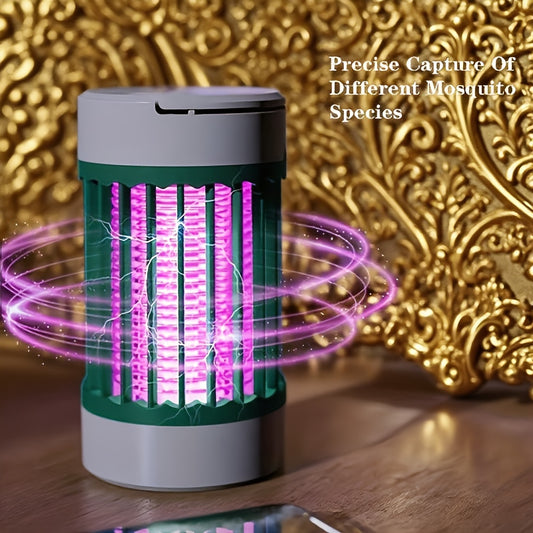 [Smart Mosquito Killer Lamp] Luxury Mosquito Killer Lamp | UV Light & Electric Bug Zapper - 1pc USB-Powered Smart Insect Trap with Auto On/Off, Silent Night Mode, Modern Design for Home, Bedroom, Office - Indoor/Outdoor Use,