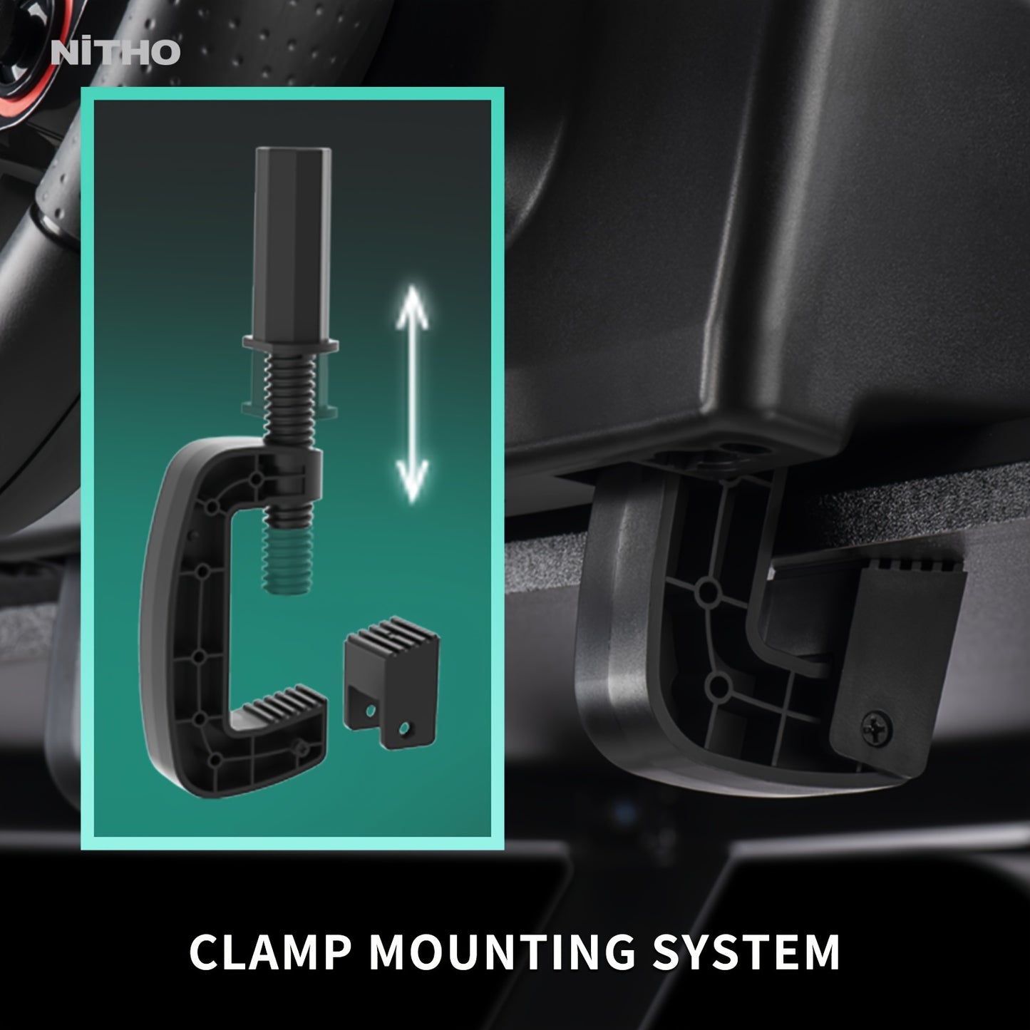 NiTHO Drive Pro ONE 10" Racing Wheel with Separate Shifter & Floor Pedals - 270° Zero Dead Zone, Ergonomic Design for PS4, Xbox, PC, Switch - Black Wheel with Red Ring, Immersive Driving Experience | Sleek Gaming Gear | Qual