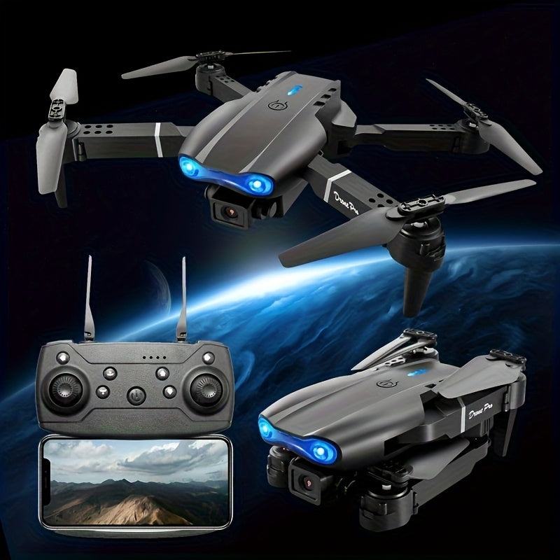 E99 Drone with One-Click Takeoff, 360° Flip & Navigation - Foldable Wings, 50M Altitude, 4M/S Speed, 6-8Min Flight Time, Outdoor Adventure Drone with Remote Control, Durable & Portable Design
