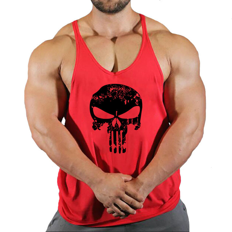 Fitness vest men's loose sleeveless T-shirt sports clothes camisole sports training top