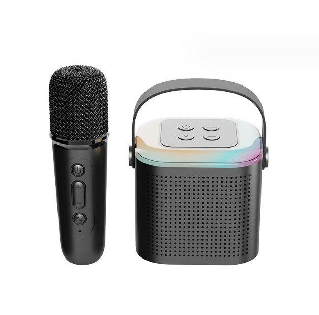 Y1 New Hot Bluetooth Speaker Portable Home Cute Karaoke Mini Wireless Audio with Microphone K Song Family Singing Machine