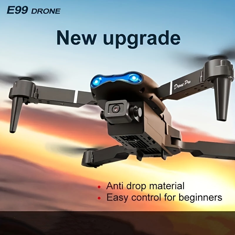 E99 Drone with One-Click Takeoff, 360° Flip & Navigation - Foldable Wings, 50M Altitude, 4M/S Speed, 6-8Min Flight Time, Outdoor Adventure Drone with Remote Control, Durable & Portable Design