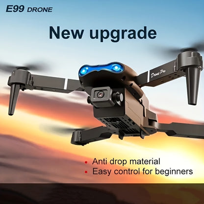 E99 Drone with One-Click Takeoff, 360° Flip & Navigation - Foldable Wings, 50M Altitude, 4M/S Speed, 6-8Min Flight Time, Outdoor Adventure Drone with Remote Control, Durable & Portable Design