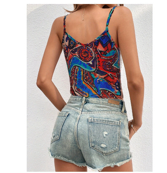 Tie Knot Hem Bohemian Casual Women's Vest