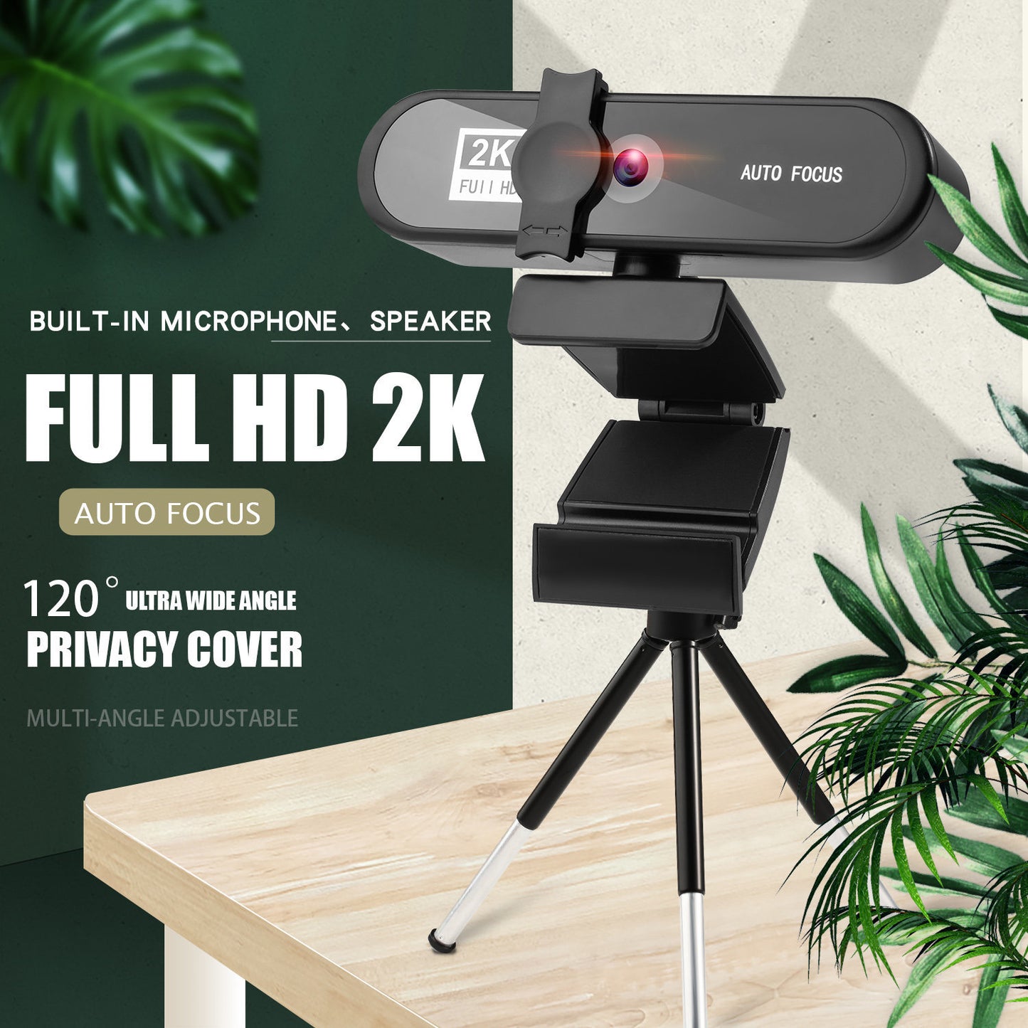 4k Beauty Auto Focus 1080p Computer Camera 8K Network USB Live Webcam 2K Drive Free