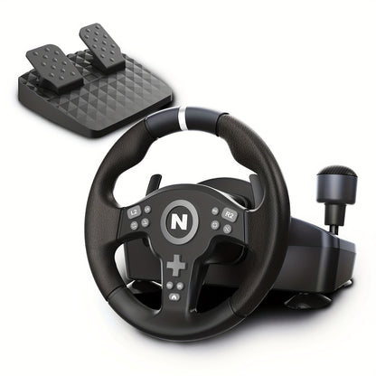 NiTHO Drive Pro ONE V200 Gaming Racing Wheel & Pedals - 270-Degree Steering Wheel with Integrated Sequential Gear Shifter, Multi-Use Motion Sensing for PC, PS4, Xbox One, Xbox Series X/S, Driving Car Simulator, Driving Simula