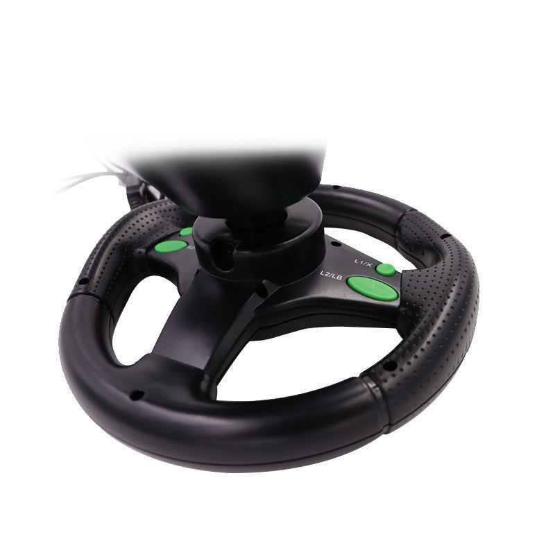 Game Console 4 In 1 USB Vibrating Steering Wheel