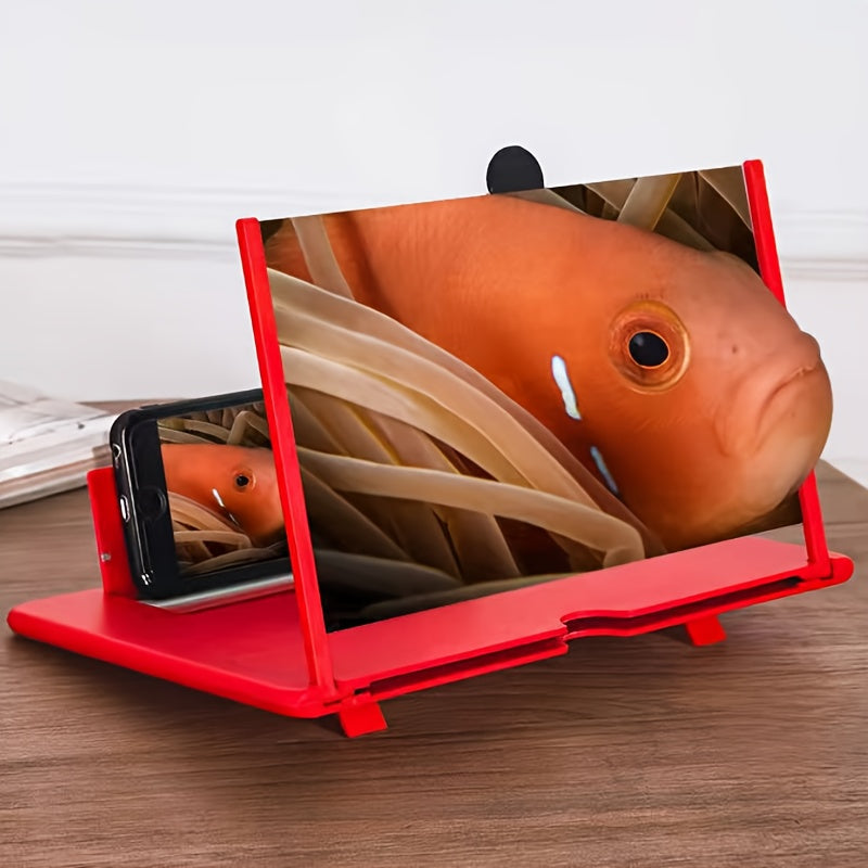 Phone Screen Magnifier Stand - Instantly Turns Your Phone into a Tablet for Easier Movie Watching, Hands-Free & Eye-Friendly Design with Foldable Portability