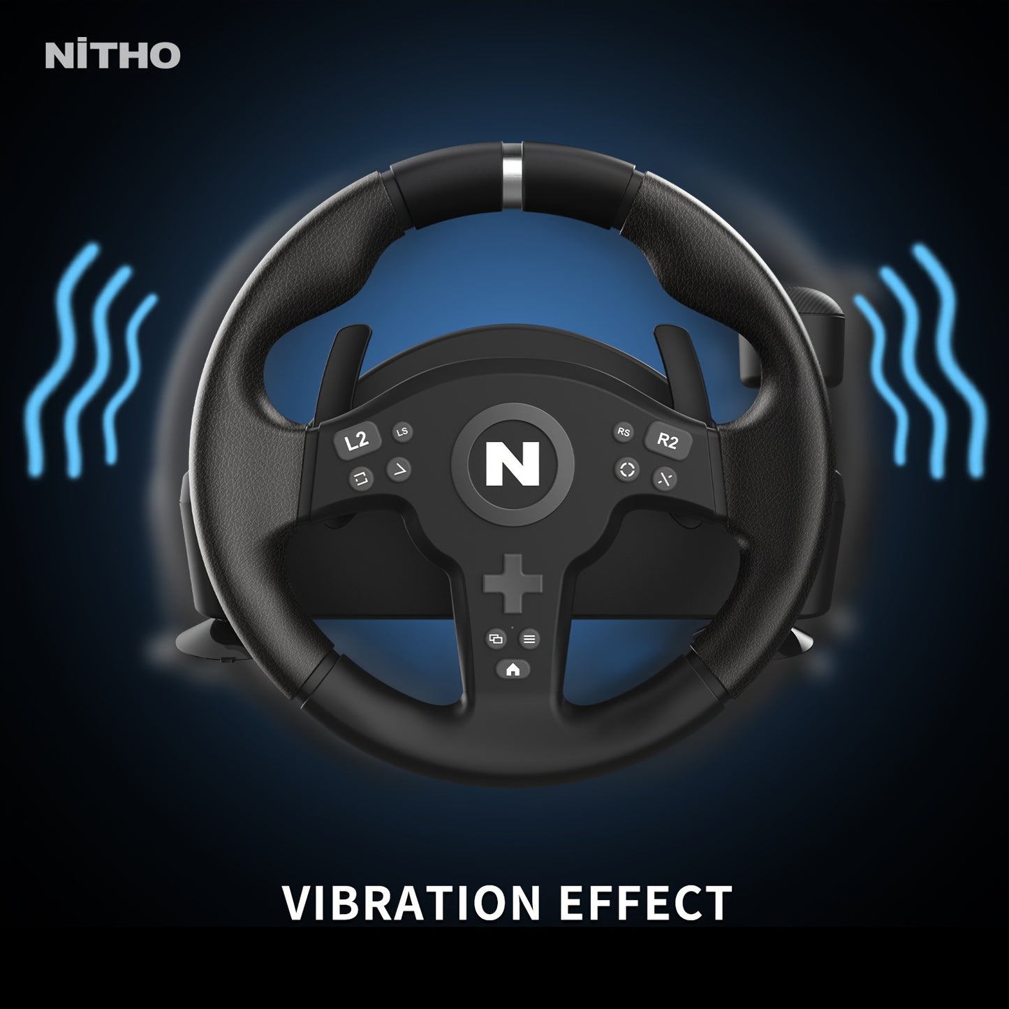 NiTHO Drive Pro ONE V200 Gaming Racing Wheel & Pedals - 270-Degree Steering Wheel with Integrated Sequential Gear Shifter, Multi-Use Motion Sensing for PC, PS4, Xbox One, Xbox Series X/S, Driving Car Simulator, Driving Simula