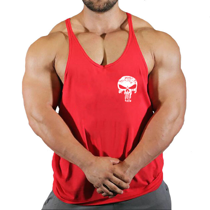 Fitness vest men's loose sleeveless T-shirt sports clothes camisole sports training top