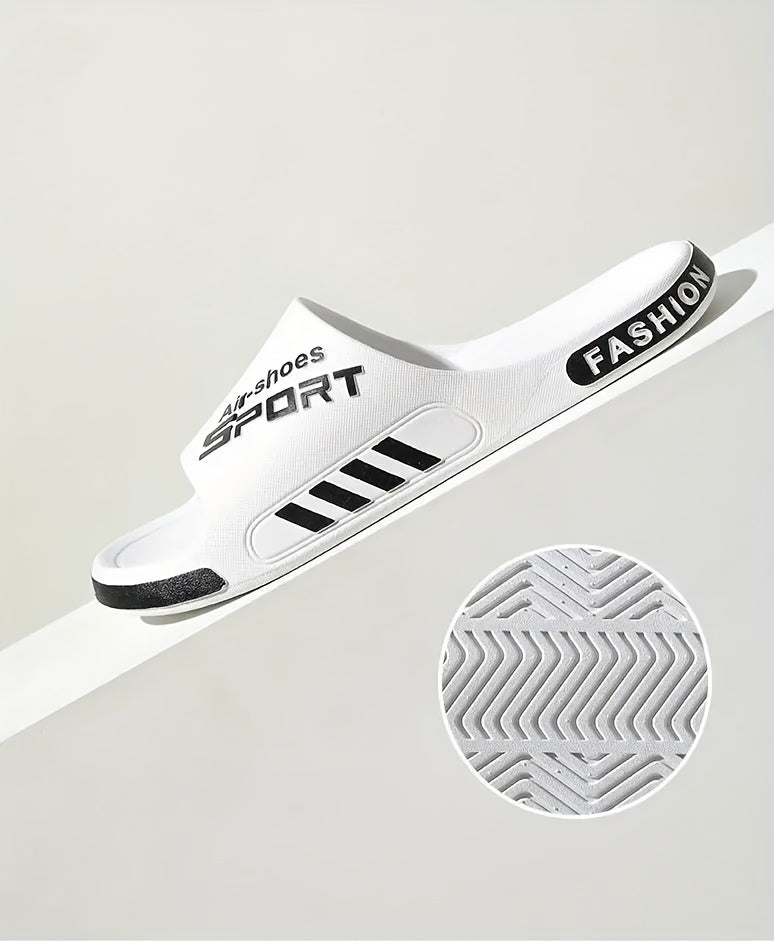 Men'S Casual Summer PVC Slippers - Non-Slip, Wear-Resistant Sole, Comfortable Slip-On Sandals for Outdoor & Indoor Use, Outdoor Footwear | Casual Slipon Shoes | PVC Upper Sandalssuitable for Men & Women