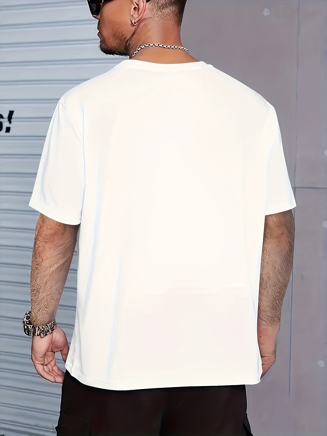 Men'S Heavyweight 210gsm 100% T-Shirt - White Crew Neck Casual Everyday & Formal Tee - Soft Breathable Fabric for Beach, Office, Parties - Minimalist Everyday Essential Wardrobe Staple, Beach T Shirt, Party Attire, Simple Des