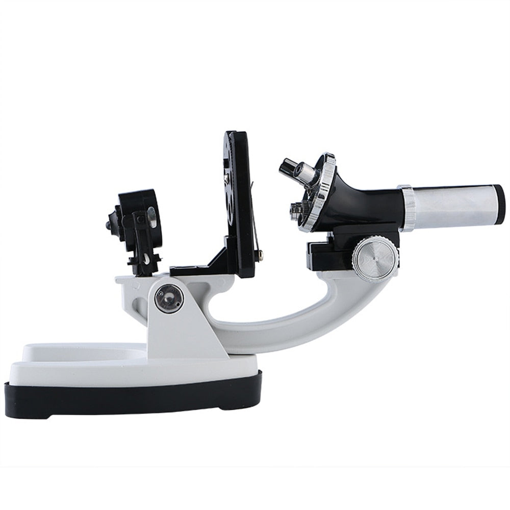 1200X Digital Microscope Set with Accessories Kit for Children Kids Students Gift All-Metal 100X 600X 1200X White Microscope