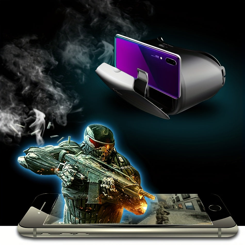 Surprise Gift: VR Glasses for Smartphones - 3D VR Headset with Adjustable Headband & Lenses, No Charging//Electronics, Compatible with iPhone/, PC/PS4/ Switch, Ultra-Realistic Private Cinema Experience, Plug & Play, Ideal for