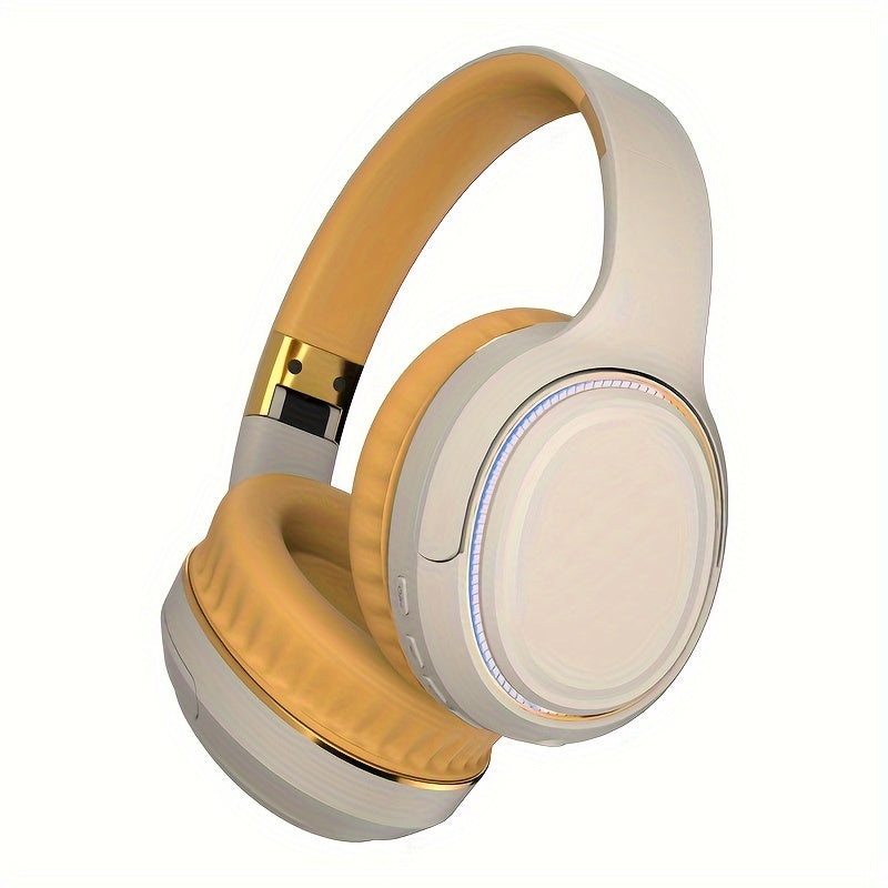 Ultra-large Capacity 400 MAh Wireless Headphones With Ambient Lighting, HIFI Sound Effects, Music All Day Long, 5.3 Chip, Low Latency, High-quality Headphones, Suitable For Travel, Business, Music, Gifts, Work, Phone Calls