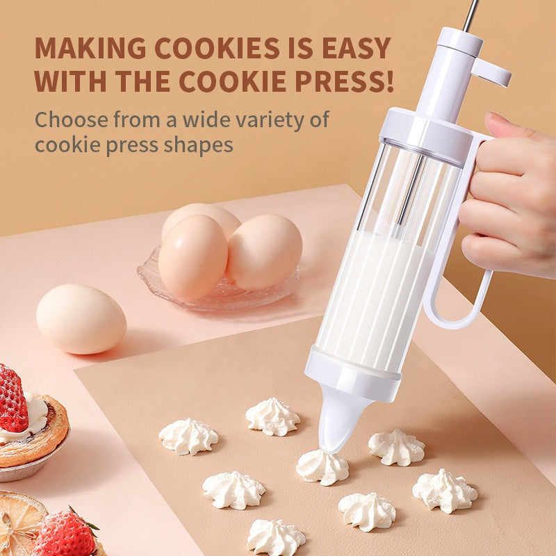 Cookie cookie gun biscuit grinder full set of baking gun set mounted flower nozzle extrusion