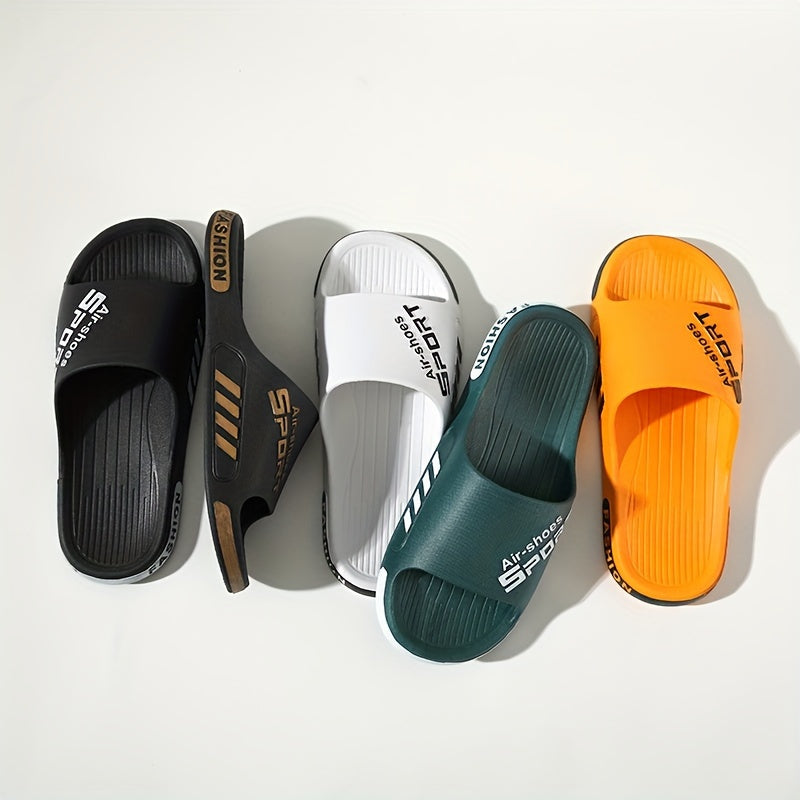 Men'S Casual Summer PVC Slippers - Non-Slip, Wear-Resistant Sole, Comfortable Slip-On Sandals for Outdoor & Indoor Use, Outdoor Footwear | Casual Slipon Shoes | PVC Upper Sandalssuitable for Men & Women