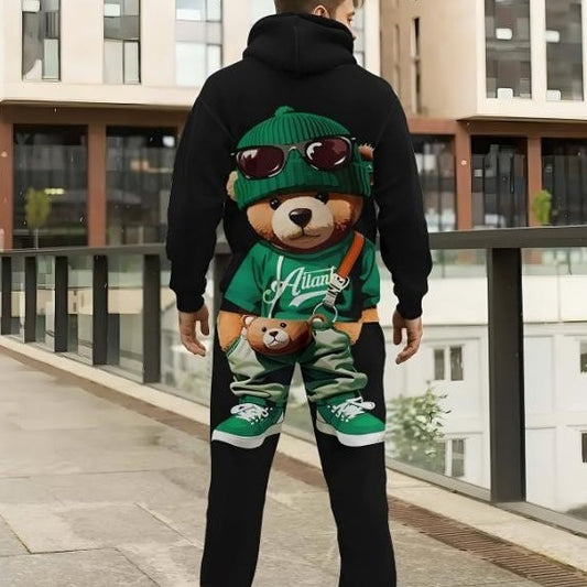 Sports Suit 3D Digital Inkjet Long-sleeved Trousers Hoodies