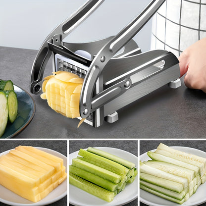 Vegetable Cutter, French Fries Cutter, Stainless Steel Fruit Cutter, Potato Chipper, Potato Slicer, Vegetable Chopper, Onion Chopper, Food Chopper, Chopper Potato Carrot Cucumber, Kitchen Supplies, Kitchen Gadgets, Kitchen Ac